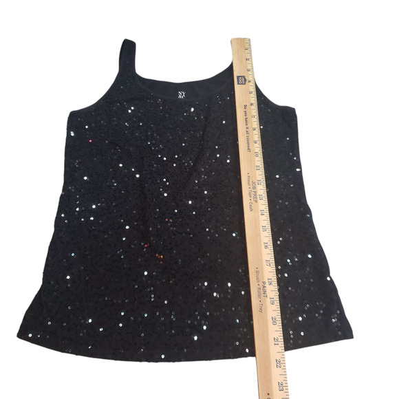 NY&C Sequin Tank Top Bundle – Black & Gray, Size S, Stretchy Glam - Picture 6 of 7